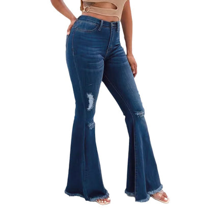 Jeans femme slim taille mi-haute