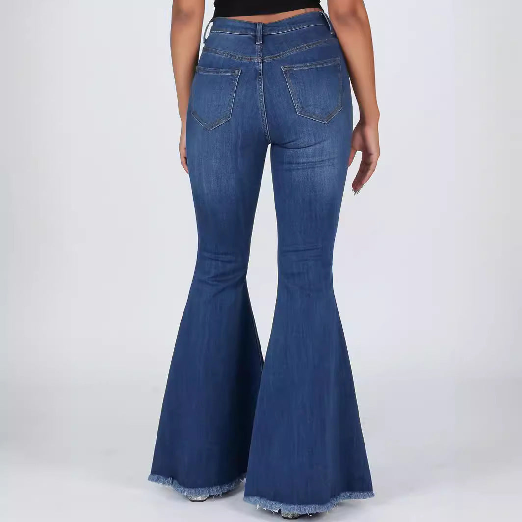 Jeans femme slim taille mi-haute